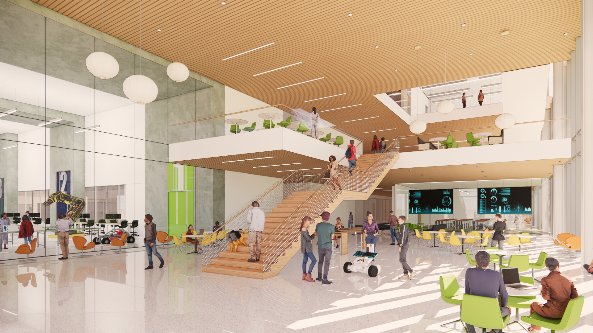 rendering of an atrium
